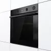 Horno eléctrico empotrable Gorenje BSA6737E15BG — 77 l, negro, temporizador digital, convección, grill, función pizza