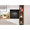 Horno eléctrico empotrable Gorenje BSA6737E15BG — 77 l, negro, temporizador digital, convección, grill, función pizza