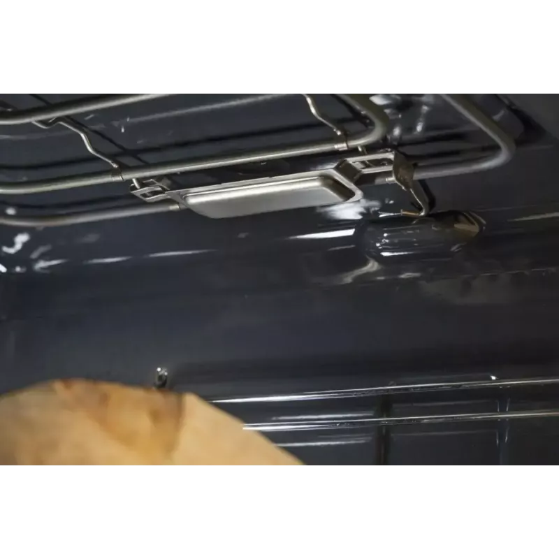 Horno eléctrico empotrable Gorenje BSA6737E15BG — 77 l, negro, temporizador digital, convección, grill, función pizza
