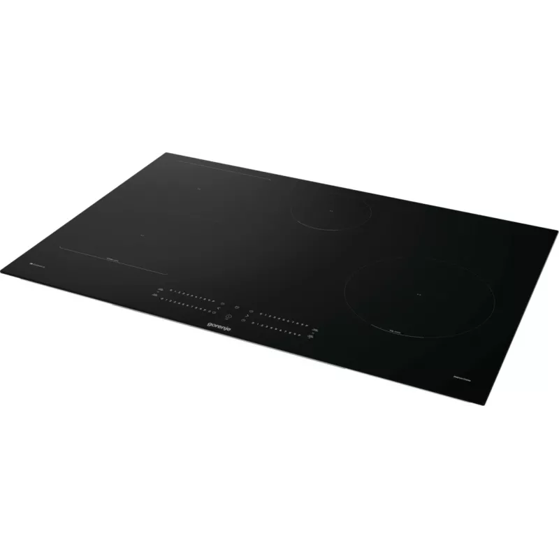 Placa de inducción Gorenje GI8432BSCWF, negra, empotrable, 60 cm, placa de inducción por zonas, vitrocerámica, 4 zonas