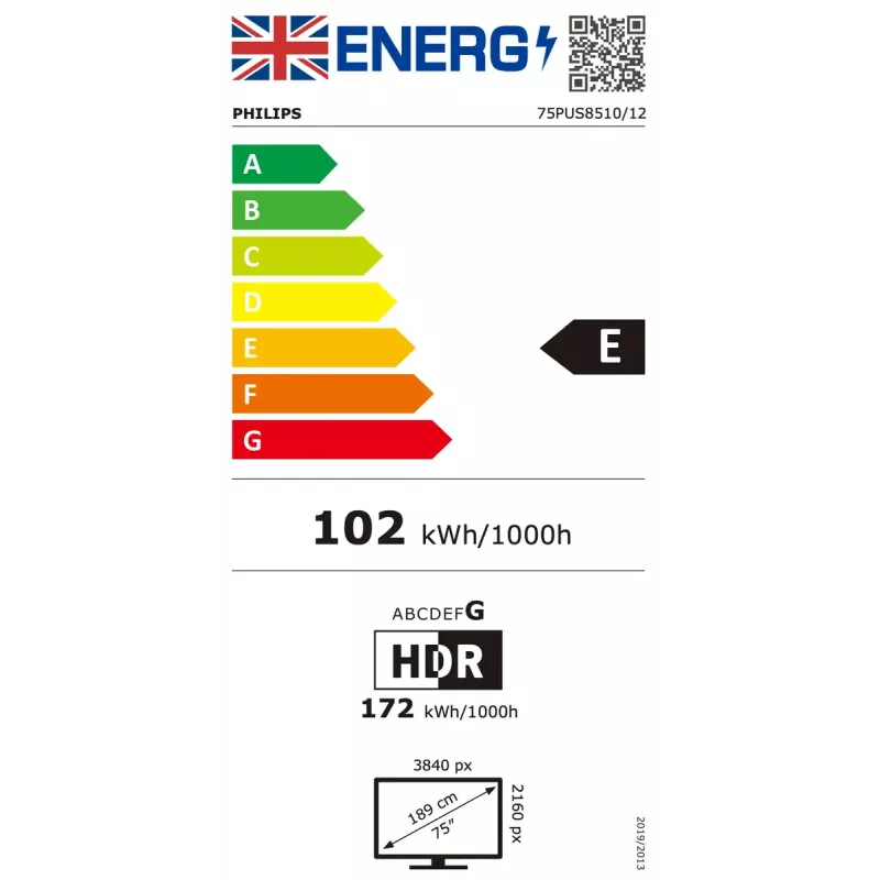 Philips 75PUS8510 190,5 cm (75 inch) 4K Ultra HD Smart TV Wi-Fi negro