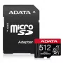Tarjeta de memoria microSDXC ADATA 512GB UHS‑I U3 V30 Clase 10 A2, 100/85 MB/s, resistente al agua