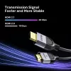 Cable HDMI UNITEK C11086GY01-1M 1m 2.1 48 Gbit/s Negro Gris