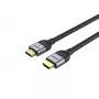 Cable HDMI UNITEK C11086GY01-1M 1m 2.1 48 Gbit/s Negro Gris