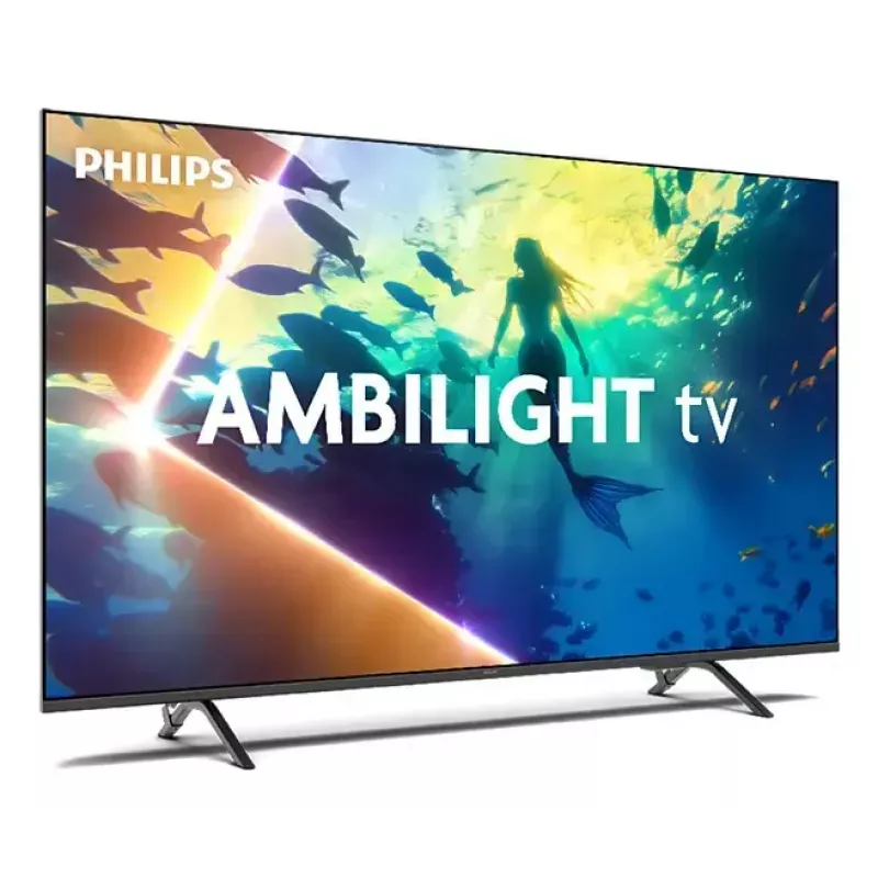 Philips 50PUS8010/12 Smart TV LED de 50 pulgadas (126 cm), 4K Ultra HD 3840x2160, HDR10+, Titan OS, Ambilight, Dolby Atmos, 3x HDMI, Wi-Fi, Bluetooth, negro
