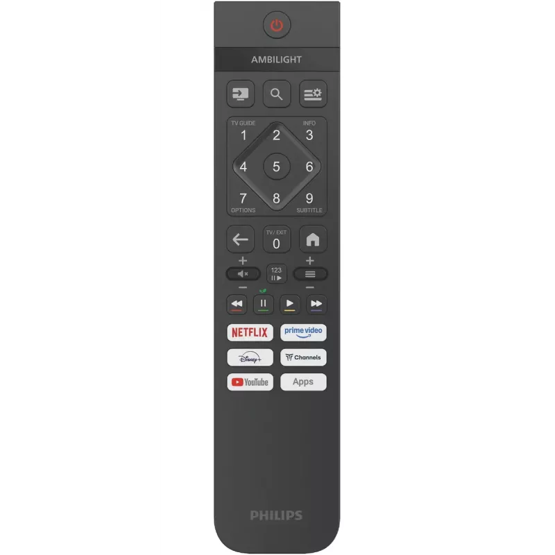 Philips 50PUS8010/12 Smart TV LED de 50 pulgadas (126 cm), 4K Ultra HD 3840x2160, HDR10+, Titan OS, Ambilight, Dolby Atmos, 3x HDMI, Wi-Fi, Bluetooth, negro