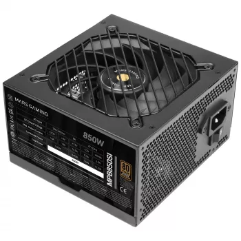Fuente de alimentación Mars Gaming MPB850SI 850 W 24 pines ATX ATX negra