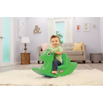 Correpasillos Little Tikes Ricking Horse 174209E3 verde lima – caballo balancín para niños pequeños para jugar en interiores