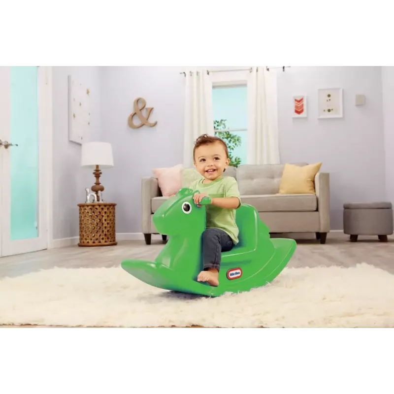 Correpasillos Little Tikes Ricking Horse 174209E3 verde lima – caballo balancín para niños pequeños para jugar en interiores