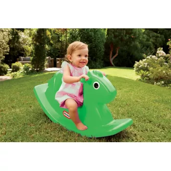 Correpasillos Little Tikes Ricking Horse 174209E3 verde lima – caballo balancín para niños pequeños para jugar en interiores