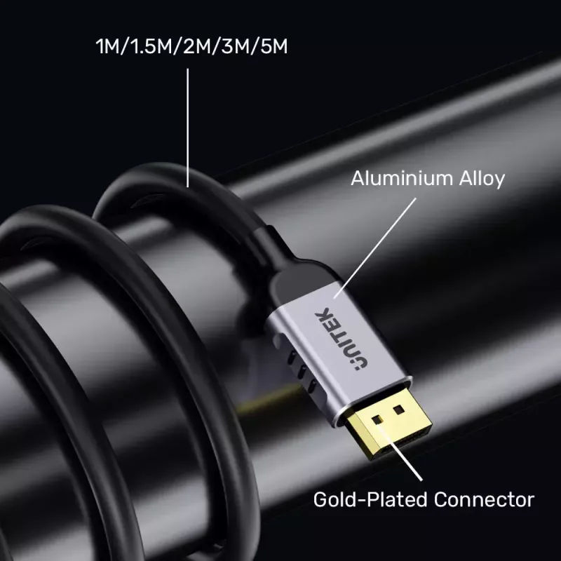 Unitek C1628GY01-2M cable DisplayPort 1.4, 2 m, 8K@60Hz