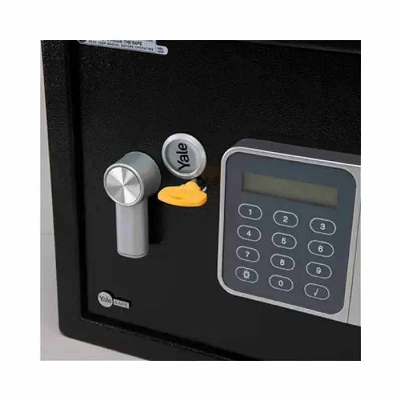 Caja fuerte de pie Yale YSG/250/DB2 — acero, cerradura de combinación, 16 l, negra, montaje en suelo/pared