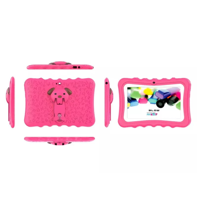 Tablet BLOW KidsTAB7 V2, 7" 1280x800, A133 1,5 GHz, 4 GB RAM, 32 GB, Android 14, con funda, rosa