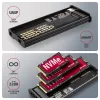 Axagon EEM2-SD2 USB-C 10Gbps - caja con pantalla para SSD M.2 NVMe y SATA