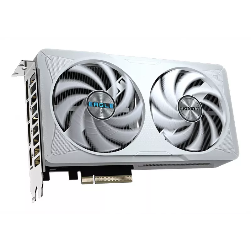 Tarjeta gráfica GIGABYTE GeForce RTX 5060 EAGLE OC ICE 8G - 8GB GDDR7, 128bit, PCI-E 5.0, 2550 MHz de frecuencia de núcleo, 3 x DisplayPort, 1 x HDMI, GV-N5060EAGLEOC ICE-8GD