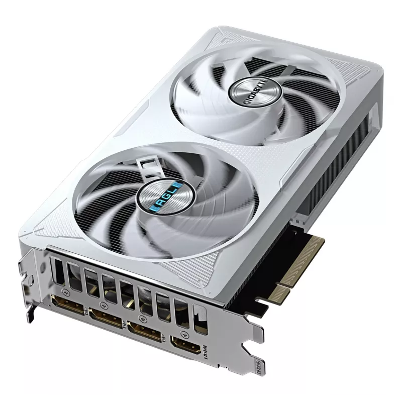 Tarjeta gráfica GIGABYTE GeForce RTX 5060 EAGLE OC ICE 8G - 8GB GDDR7, 128bit, PCI-E 5.0, 2550 MHz de frecuencia de núcleo, 3 x DisplayPort, 1 x HDMI, GV-N5060EAGLEOC ICE-8GD