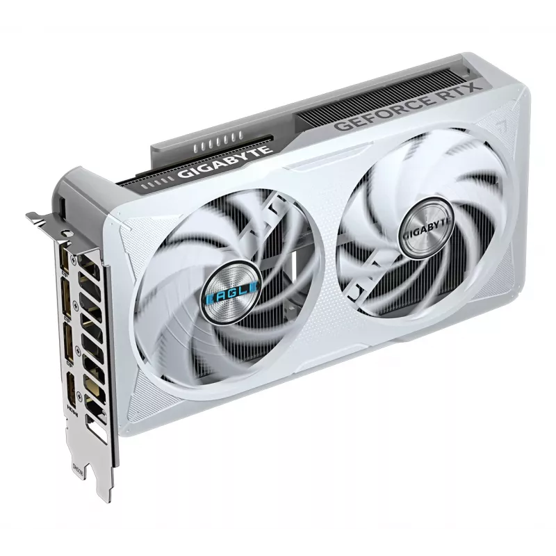 Tarjeta gráfica GIGABYTE GeForce RTX 5060 EAGLE OC ICE 8G - 8GB GDDR7, 128bit, PCI-E 5.0, 2550 MHz de frecuencia de núcleo, 3 x DisplayPort, 1 x HDMI, GV-N5060EAGLEOC ICE-8GD