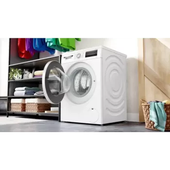 Lavadora Bosch WUU28T10PL, carga frontal, capacidad 8–9 kg, 1400 rpm, clase de eficiencia energética A