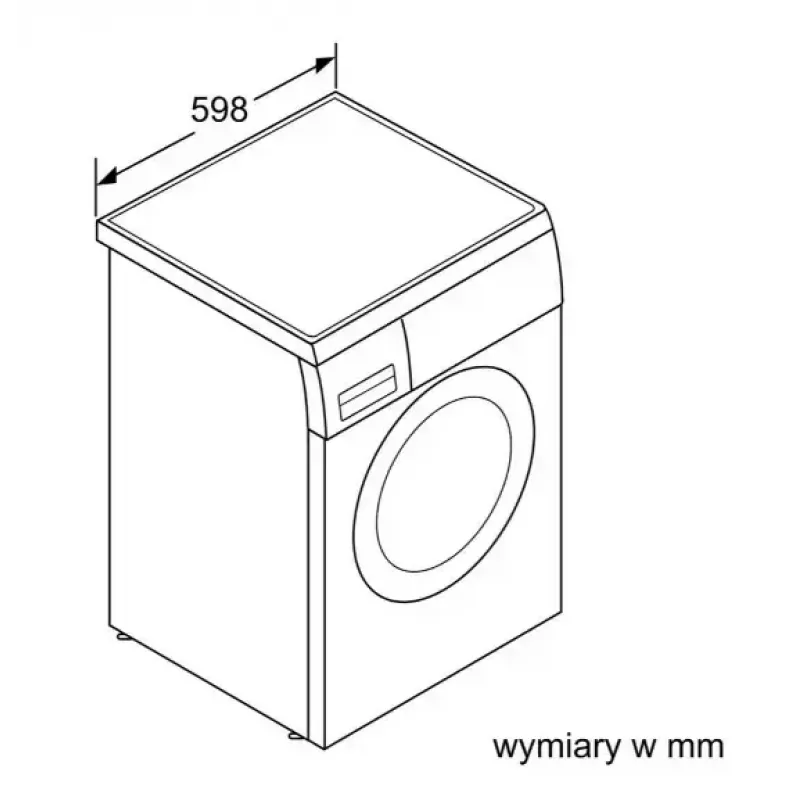 Lavadora Bosch WUU28T10PL, carga frontal, capacidad 8–9 kg, 1400 rpm, clase de eficiencia energética A