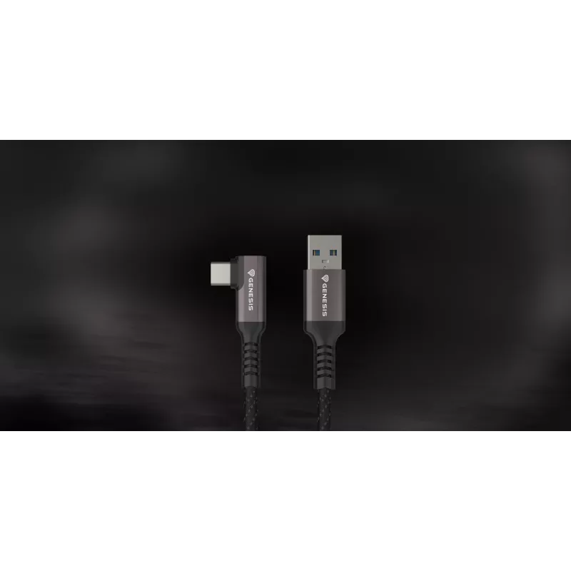 Cable USB GENESIS NVC-2220 USB 3.2 Gen 1 (3.1 Gen 1) 3 m USB A USB C negro, gris