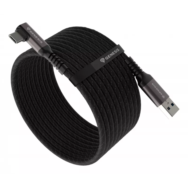 Cable USB GENESIS NVC-2221 USB 3.2 Gen 1 (3.1 Gen 1) 5 m USB A USB C negro, gris
