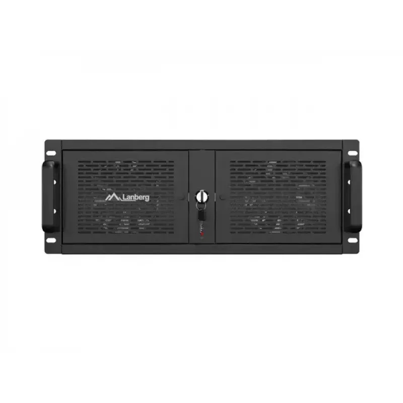 Caja rack Lanberg SC01-5204-12B 4U negra 5 ventiladores