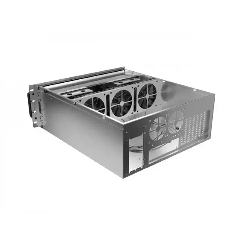 Caja rack Lanberg SC01-5204-12B 4U negra 5 ventiladores