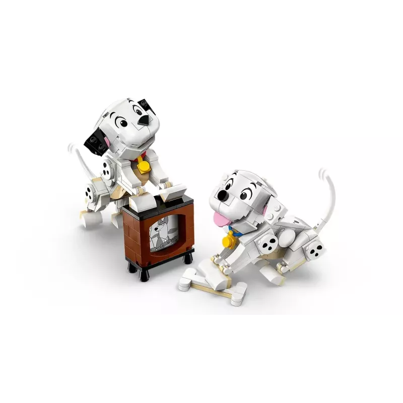 Juguete de construcción LEGO Disney Classic Cachorros Lucky y Penny Set 43271, 268 piezas, altura 90 mm, edad 6+