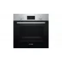 Horno eléctrico de empotrar Bosch Serie 2 HBF114ES0 — 66 l, acero inoxidable, control táctil y giratorio, 7 programas, grill, aire caliente, 50–275 °C