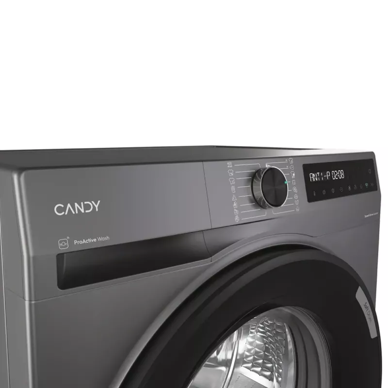 Lavadora de carga frontal Candy BR 47SBL8G-S 7 kg 1400 rpm gris