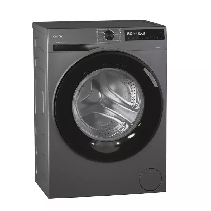 Lavadora de carga frontal Candy BR 47SBL8G-S 7 kg 1400 rpm gris