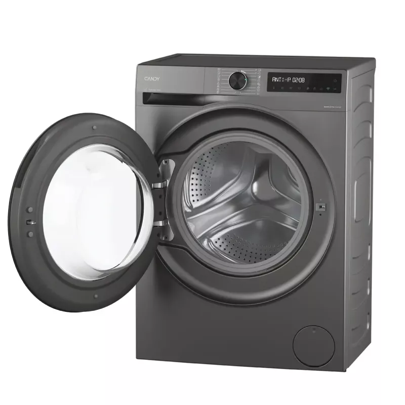 Lavadora de carga frontal Candy BR 47SBL8G-S 7 kg 1400 rpm gris