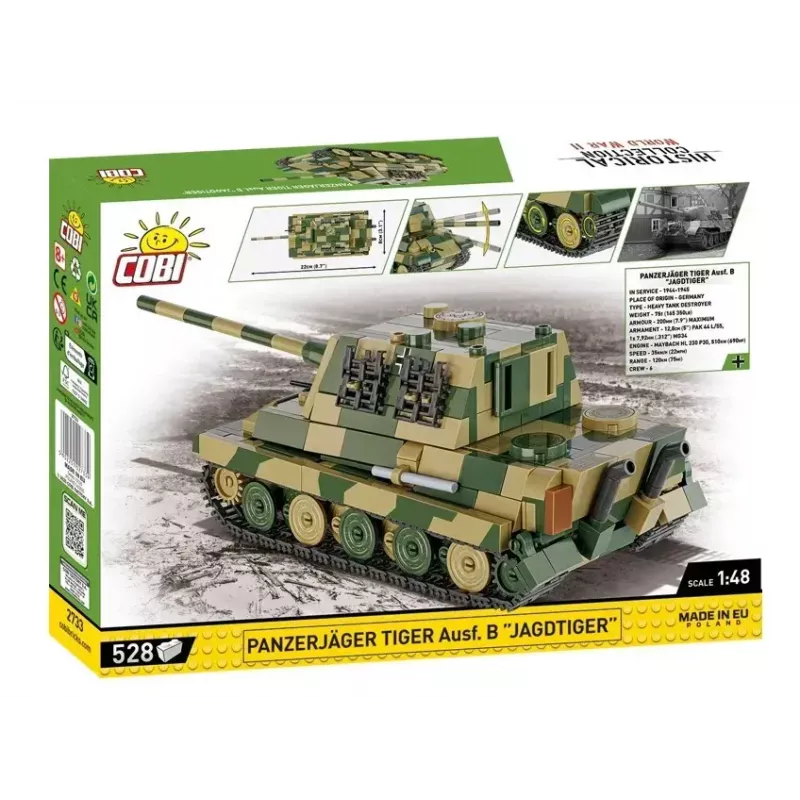 COBI 2733 Historical Collection juego de construcción Panzerjäger Tiger Ausf. B Jagdtiger, 528 piezas, 1:48