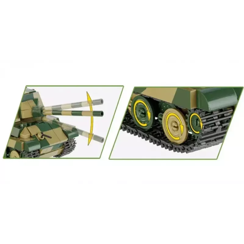 COBI 2733 Historical Collection juego de construcción Panzerjäger Tiger Ausf. B Jagdtiger, 528 piezas, 1:48