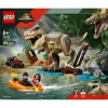 Set de construcción LEGO dinosaurio T. rex River Escape 76975 — 199 piezas, 2 minifiguras, edad 5+
