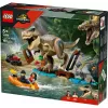 Set de construcción LEGO dinosaurio T. rex River Escape 76975 — 199 piezas, 2 minifiguras, edad 5+