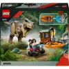 Set de construcción LEGO dinosaurio T. rex River Escape 76975 — 199 piezas, 2 minifiguras, edad 5+