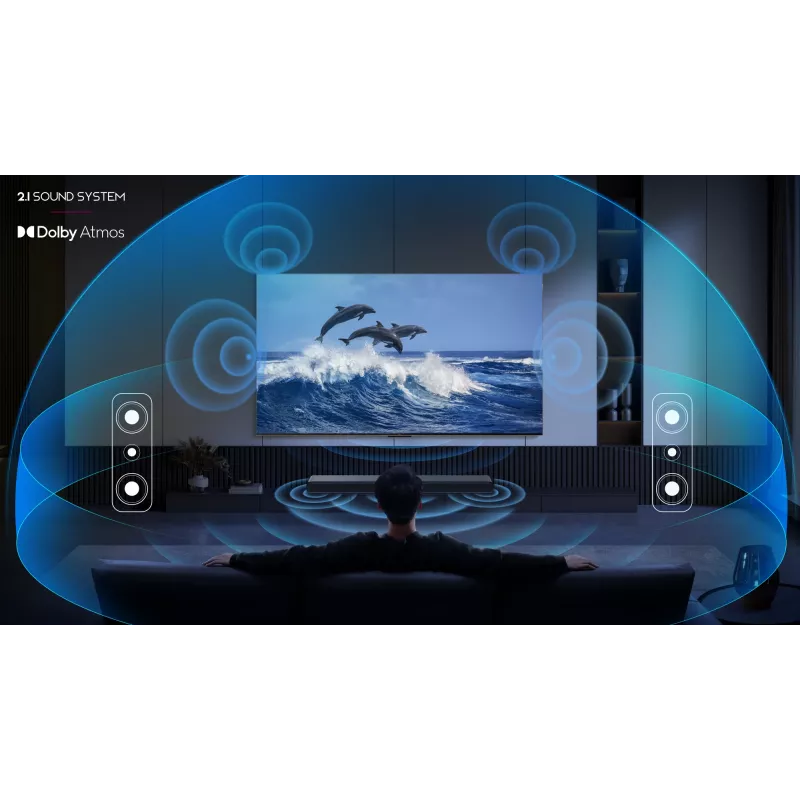 TCL S S55H Class barra de sonido 2.1 canales con Dolby Atmos, subwoofer inalámbrico y streaming de música por Bluetooth