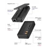 ICY BOX IB-DK4072M-CU31 USB 3.2 Gen 2 (3.1 Gen 1) Type-C negro