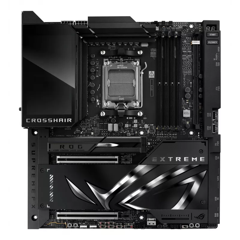 Placa base ASUS ROG CROSSHAIR X870E EXTREME — AMD X870E, socket AM5, Extended ATX, DDR5, 4 DIMM, Wi‑Fi 7, 5 Gb LAN, 5x M.2
