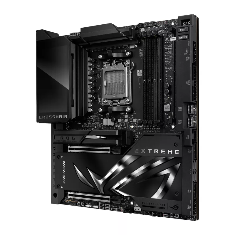 Placa base ASUS ROG CROSSHAIR X870E EXTREME — AMD X870E, socket AM5, Extended ATX, DDR5, 4 DIMM, Wi‑Fi 7, 5 Gb LAN, 5x M.2