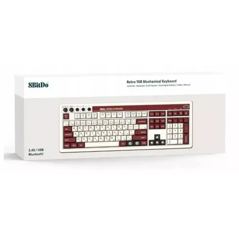 Teclado mecánico 8Bitdo RET00493 retroiluminación RGB compacto
