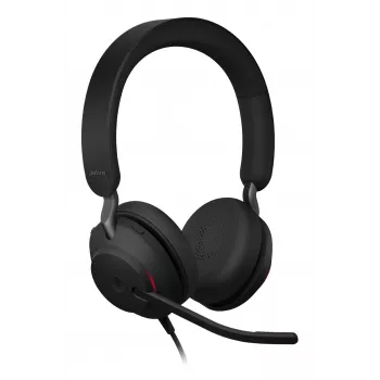 Auriculares Jabra Evolve2 40 SE con cable diadema llamadas/música USB Type-C / USB Type-A negro