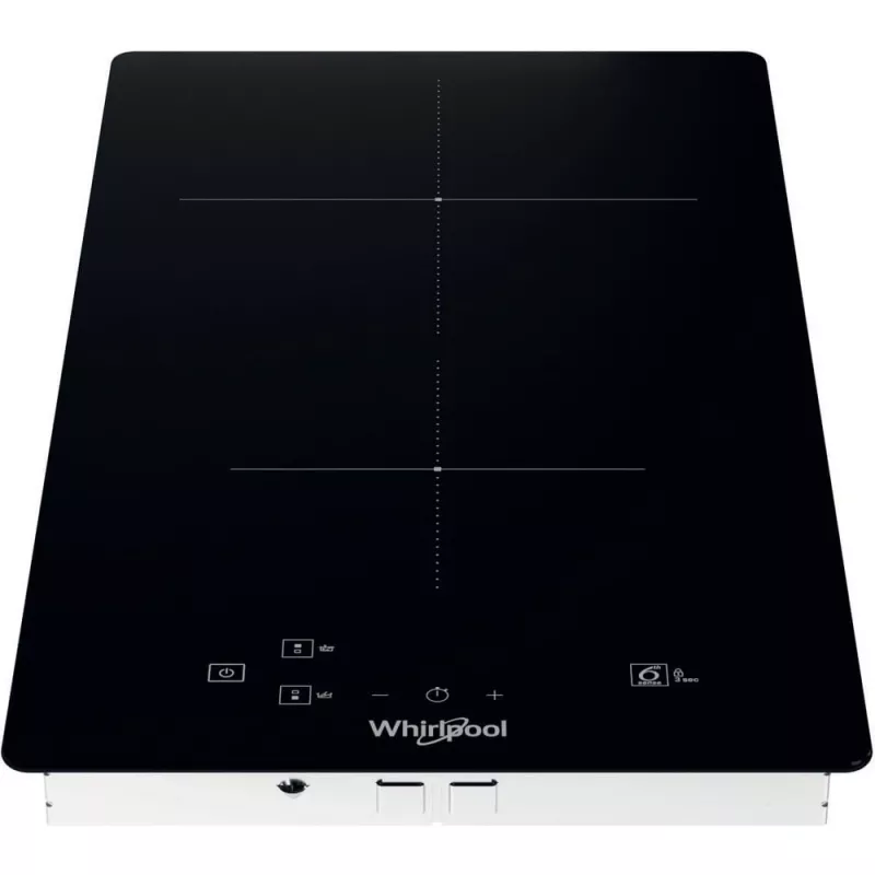 Placa de inducción integrable Whirlpool WS Q0530 NE negra 28 cm zona 2 zonas