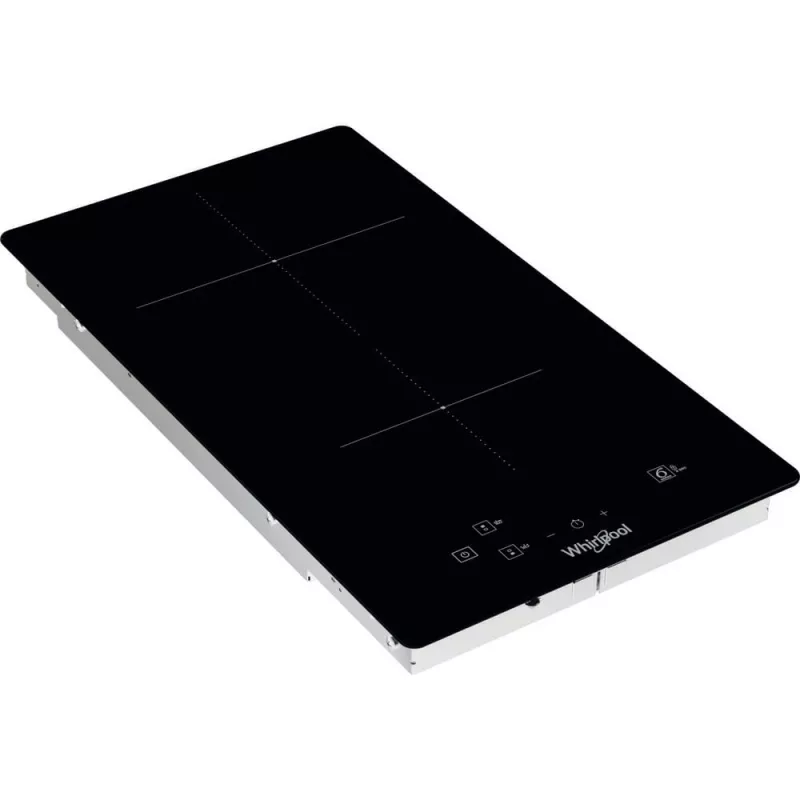 Placa de inducción integrable Whirlpool WS Q0530 NE negra 28 cm zona 2 zonas