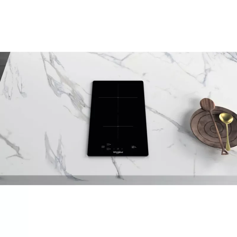 Placa de inducción integrable Whirlpool WS Q0530 NE negra 28 cm zona 2 zonas
