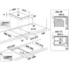 Placa de inducción integrable Whirlpool WS Q0530 NE negra 28 cm zona 2 zonas