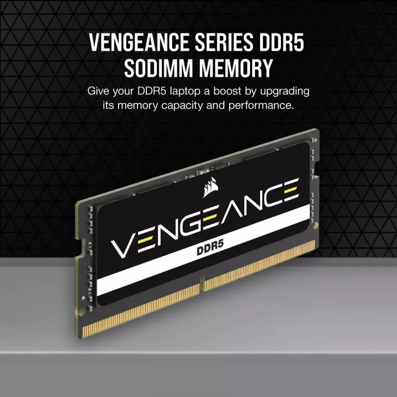 Memoria CORSAIR 32GB Vengeance DDR5 SoDIMM (2x16GB) DDR5 5600MT/s (PC5-44800) CL48 1,1V