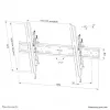 Soporte de pared para TV Neomounts WL35S-850BL18 43-86