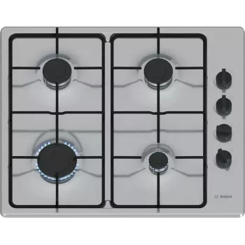 Bosch Serie 2 PBP6B5K80 Placa Acero inoxidable Integrable 60 cm Gas 4 zonas